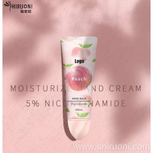 Skin Care OEM ODM Treat Dry Hand Moisturizing For Winter Care Peach Hand Cream Lotion